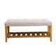 Porch & Den Roswell Multicolor Tufted Fabric Bench - Thumbnail 12