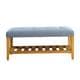 Porch & Den Roswell Multicolor Tufted Fabric Bench - Thumbnail 14