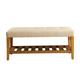Porch & Den Roswell Multicolor Tufted Fabric Bench - Thumbnail 13
