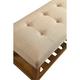 Porch & Den Roswell Multicolor Tufted Fabric Bench - Thumbnail 9