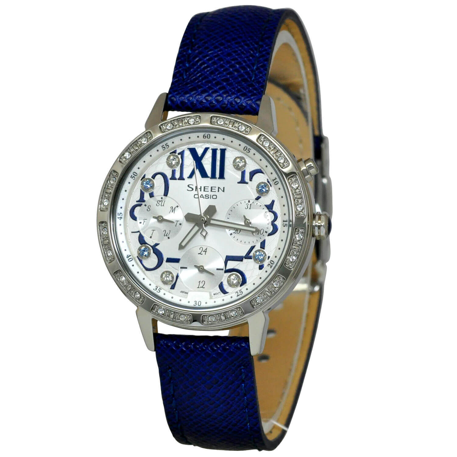 casio sheen blue dial