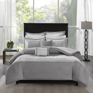 Embroidered Duvet Covers For Less Madison Park Carlton Grey 7 Piece Duvet Cover Set 2 Options Available
