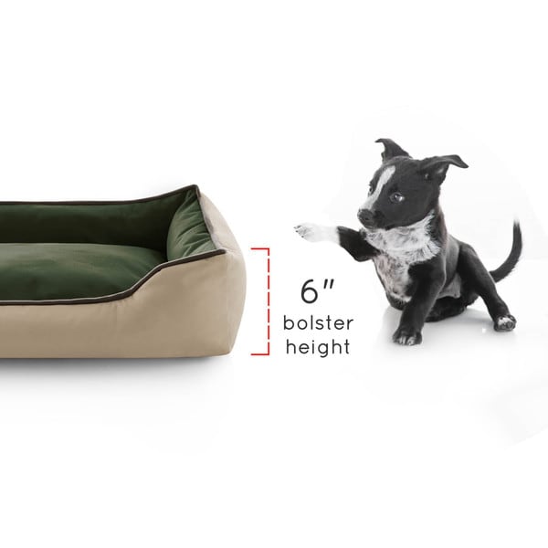 waterproof bolster dog bed