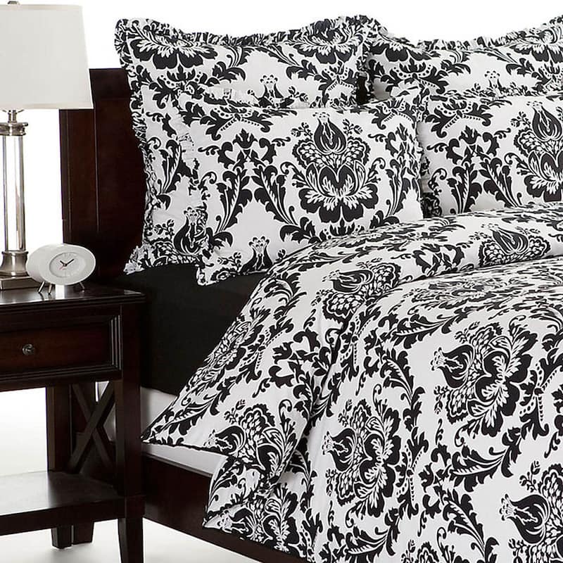 Morton Cotton Black and White Duvet Cover