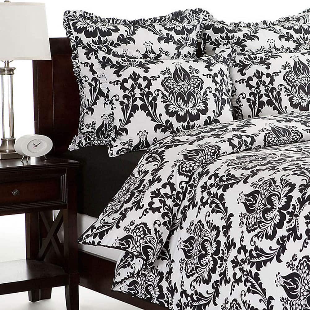 Morton Cotton Black and White Duvet Cover