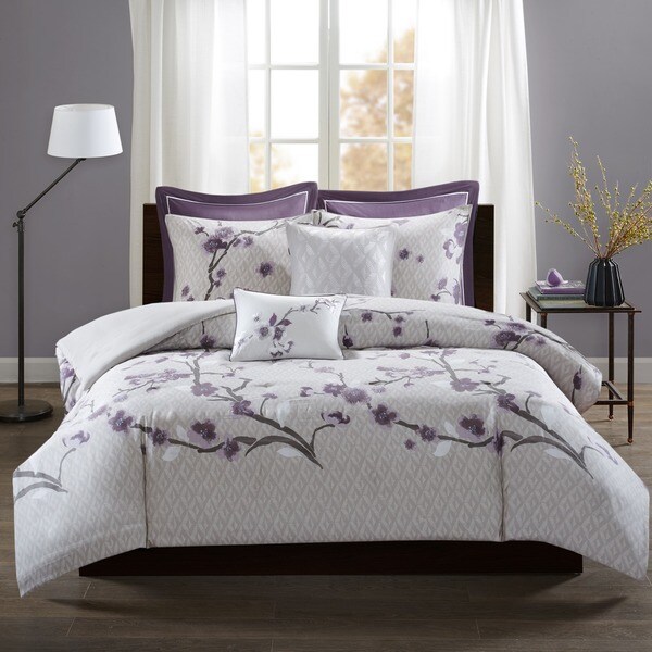 Copper Grove Burwell Purple 7-piece Duvet Cover Set