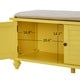 preview thumbnail 11 of 36, Maybelle Velvet Cushion Shutter Door Storage Bench by iNSPIRE Q Classic