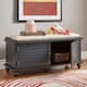 Maybelle Velvet Cushion Shutter Door Storage Bench by iNSPIRE Q Classic