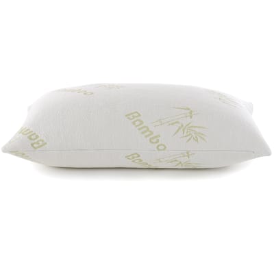 Cheer Collection Shredded Memory Foam Pillow - White