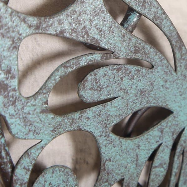 Shop Adeco Flower And Butterfly Urban Design Metal Wall Decor For