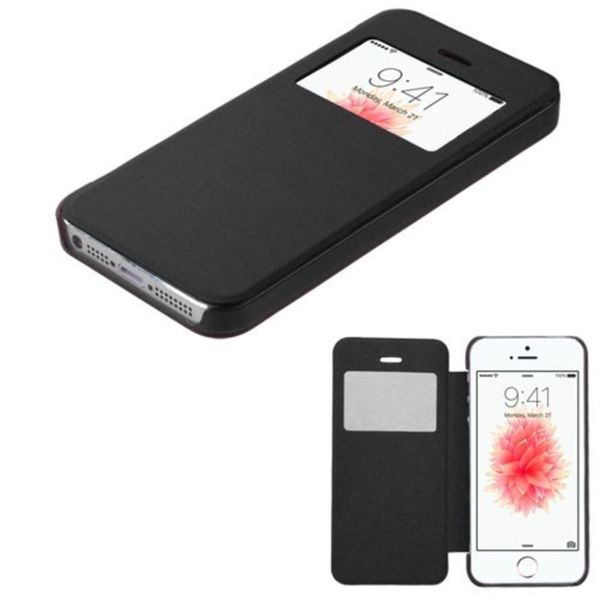 Insten Black Leather Case Cover For Apple iPhone 5/ 5S/ SE