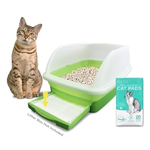 cat litter box with pee pad