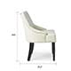Safavieh Loire Cream Leather Nailhead Dining Chairs (Set of 2 ...