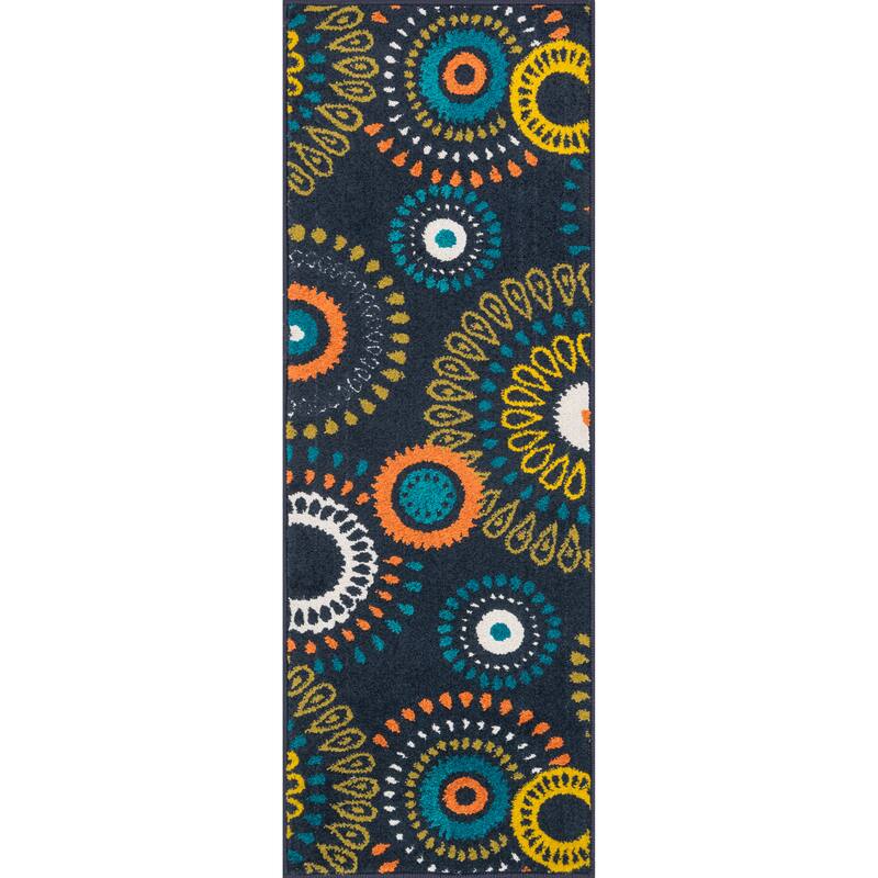 Palm Ivory/ Multi Medallion Rug