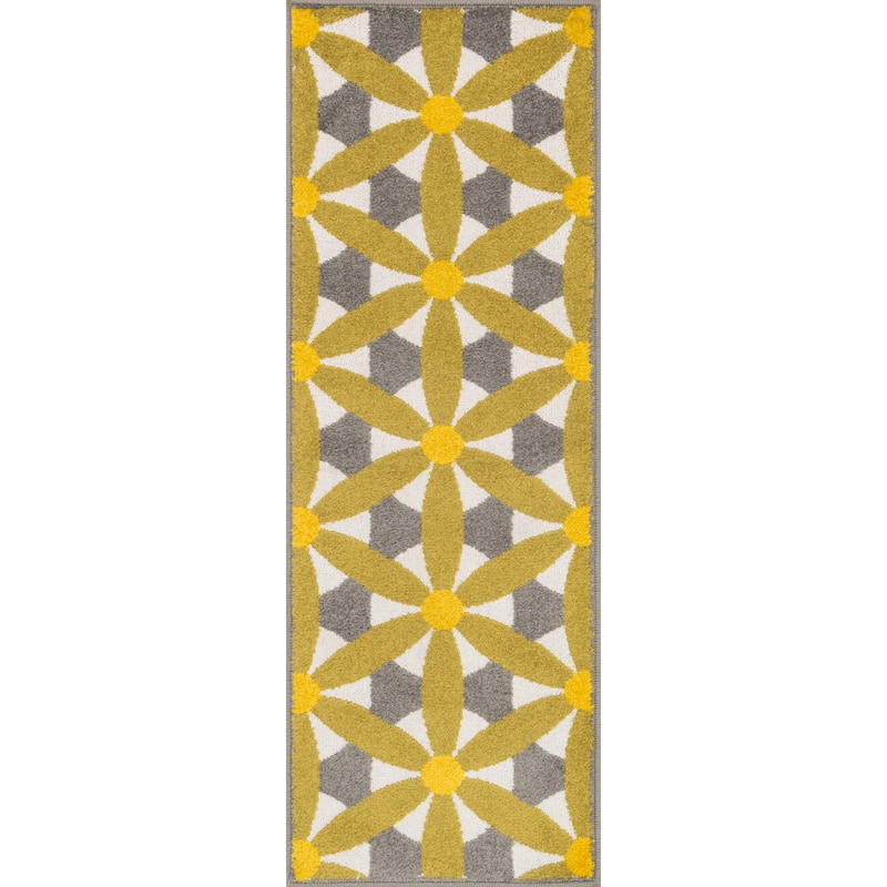 Alexander Home Geometric Palm Rug