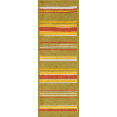 Alexander Home Palm Striped Rug