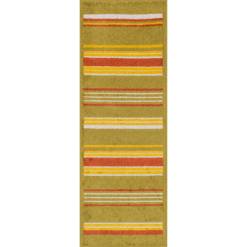 Alexander Home Palm Striped Rug