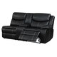preview thumbnail 5 of 5, Furniture of America Sory Traditional Black Reclining Sectional