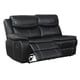preview thumbnail 3 of 5, Furniture of America Sory Traditional Black Reclining Sectional