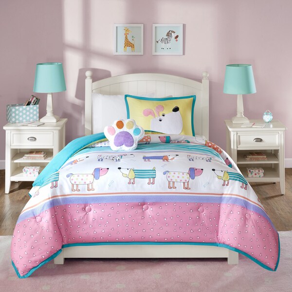 Mi Zone Kids Wriggle Multi Printed 4-piece Comforter Set