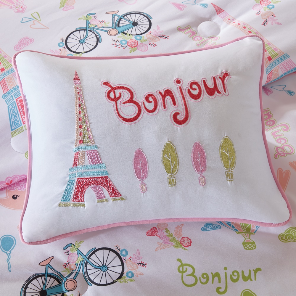 Bonjoy Whimsical Blanket - Ivory - BLUE Air Balloon Print Bonjoy Whimsical Blanket - Ivory - BLUE Air Balloon Print