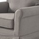 preview thumbnail 8 of 13, Fallon Rolled Arm Cotton Fabric Swivel Chair by iNSPIRE Q Classic