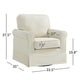 preview thumbnail 8 of 7, Fallon Rolled Arm Cotton Fabric Swivel Chair by iNSPIRE Q Classic