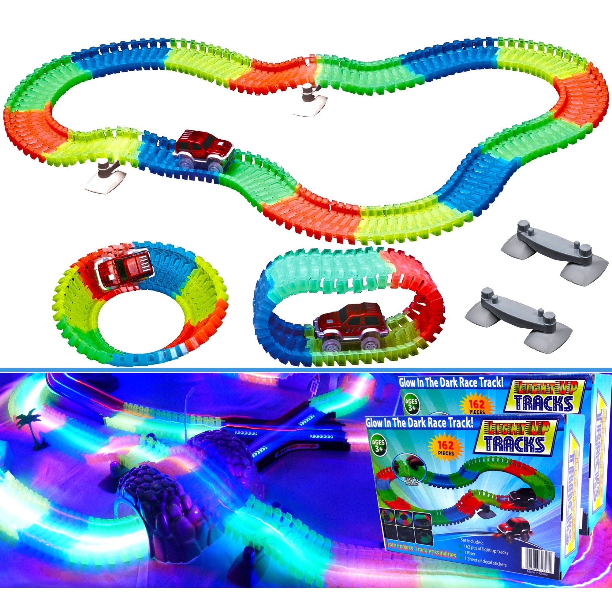 magic glow tracks racing set