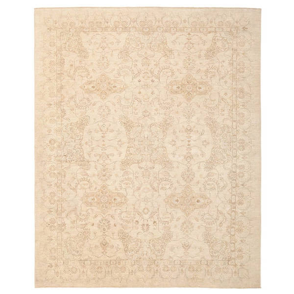 Handmade Herat Oriental Afghan Vegetable Dye Oushak Wool Rug - 8'2 x 10' (Afghanistan)