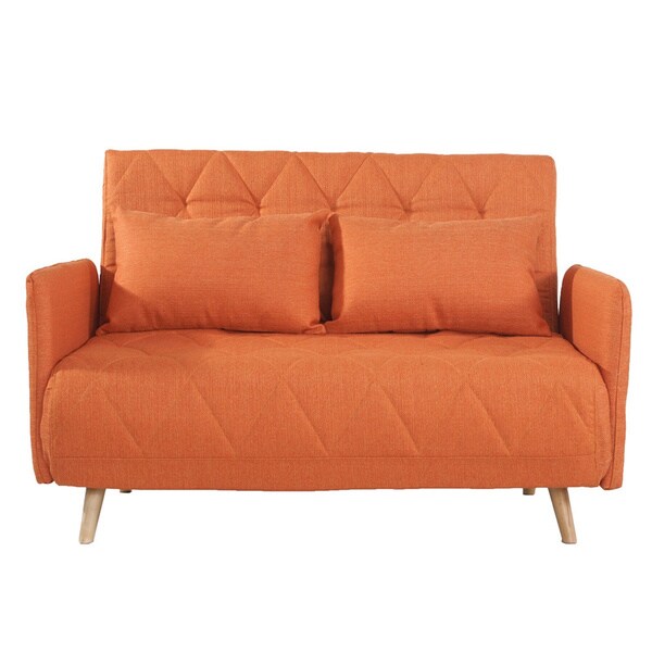 Adeco Fabric Fiber Sofa Bed Sofabed Lounge With Arm Soft Adeco Fabric Fiber Sofa Bed Sofabed Lounge With Arm Soft Cushion Living Room Seat
