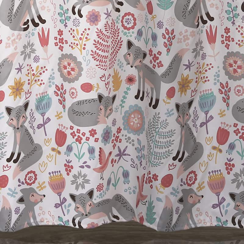Lush Decor Pixie Fox Shower Curtain