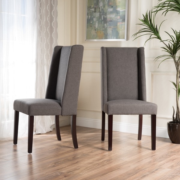 Contemporary fabric dining discount chairs