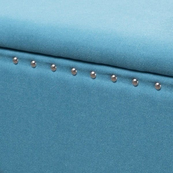 Tatiana Contemporary Fabric Storage Ottoman with Nailhead Trim by Christopher Knight Home
