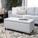 preview thumbnail 1 of 60, Tatiana Contemporary Fabric Storage Ottoman with Nailhead Trim by Christopher Knight Home