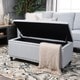 preview thumbnail 2 of 60, Tatiana Contemporary Fabric Storage Ottoman with Nailhead Trim by Christopher Knight Home