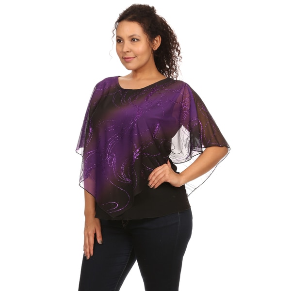 plus size glitter top