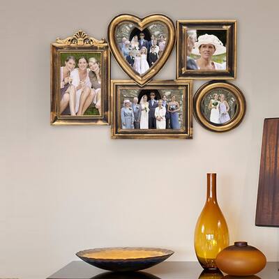 Adeco Plastic 5-photo Frame