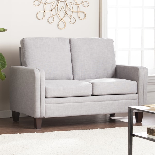 SEI Norfolk Small Space Loveseat - Dove Gray - Free Shipping Today ... SEI Norfolk Small Space Loveseat - Dove Gray - Free Shipping Today ...