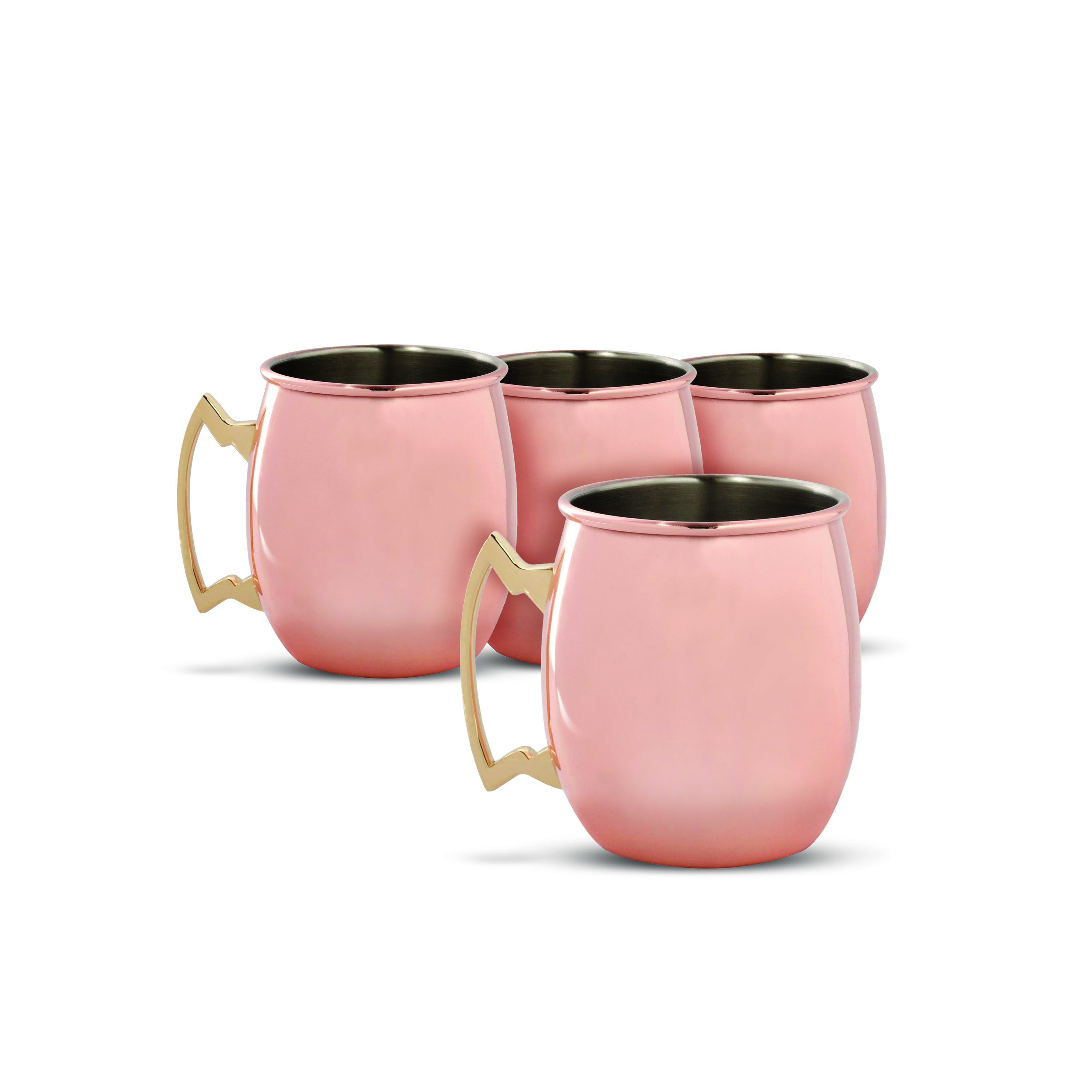Cambridge Silversmiths 4 Piece Moscow Mule Mug Set 20 oz Copper