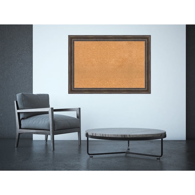 Framed Cork Board, Choose Your Custom Size, Rustic Pine Wood