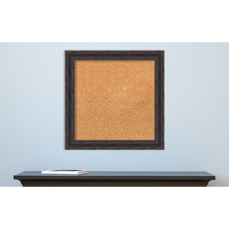 Framed Cork Board, Choose Your Custom Size, Rustic Pine Wood