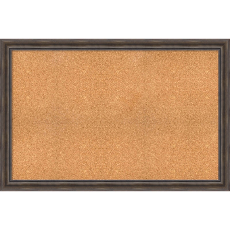 Framed Cork Board, Choose Your Custom Size, Rustic Pine Wood