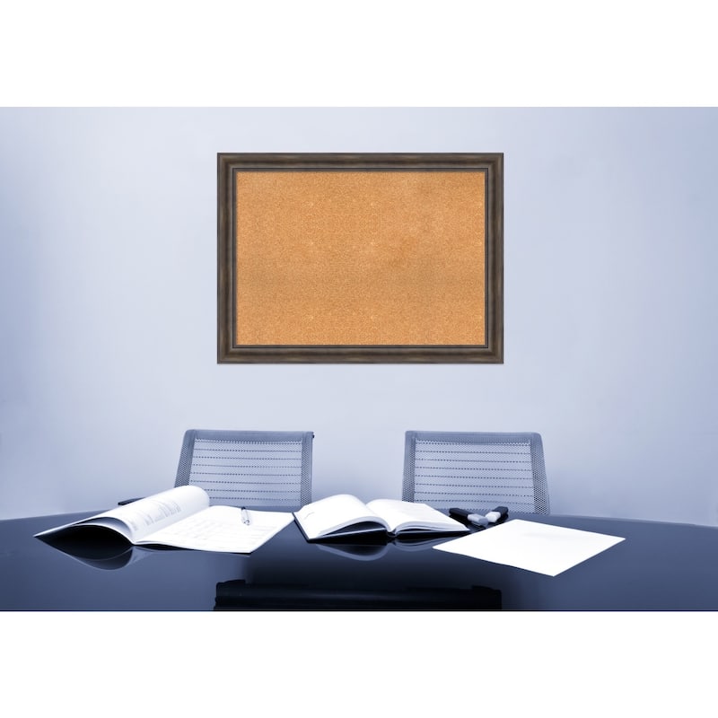 Framed Cork Board, Choose Your Custom Size, Rustic Pine Wood