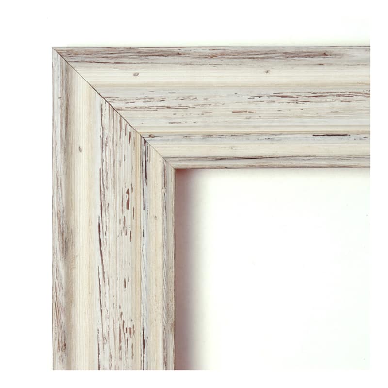 Framed Cork Board, Choose Your Custom Size, Country White Wash Wood