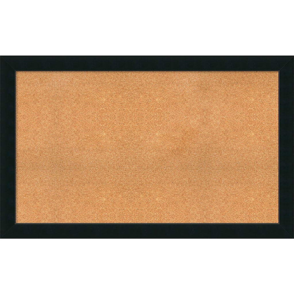 Framed Cork Board, Choose Your Custom Size, Corvino Satin Black Wood