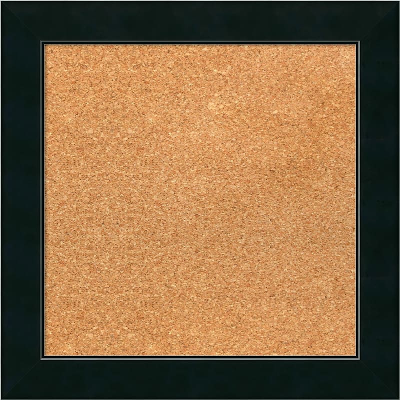Framed Cork Board, Choose Your Custom Size, Corvino Satin Black Wood