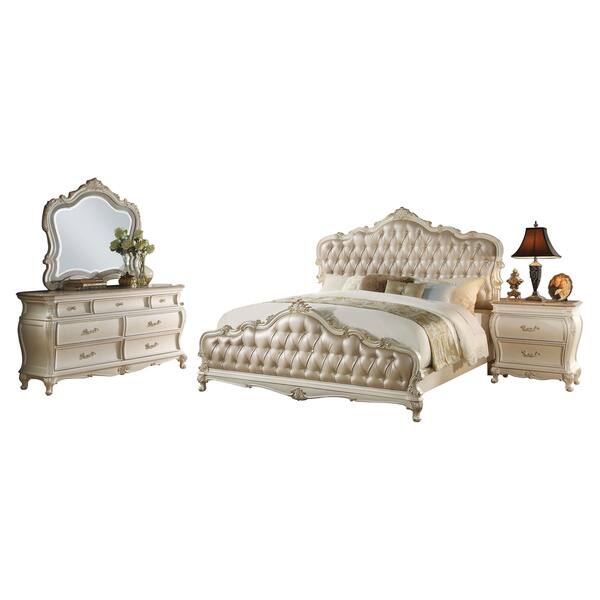 Shop Acme Furniture Chantelle 4 Piece Bedroom Set Rose Gold