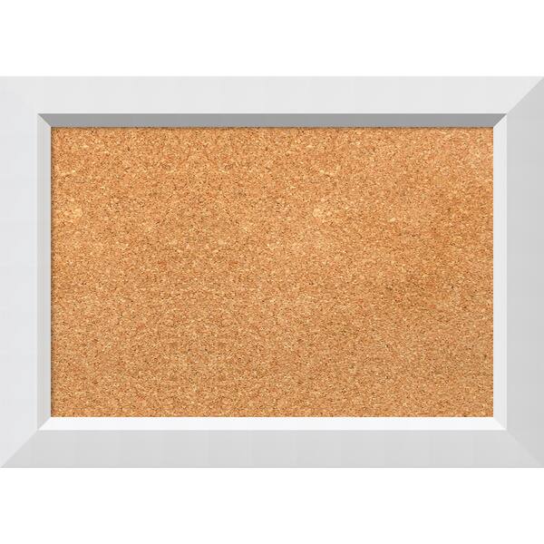 Shop Framed Cork Board Choose Your Custom Size Blanco White Wood Overstock 14154584