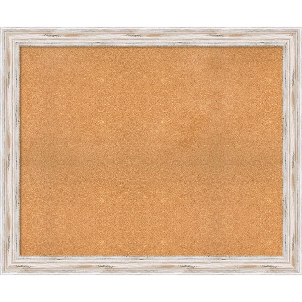 Shop Framed Cork Board Choose Your Custom Size Alexandria White