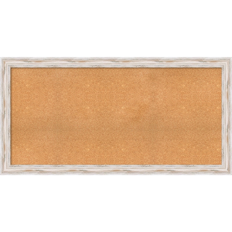 Alexandria White Washed Wood Framed Cork Board
